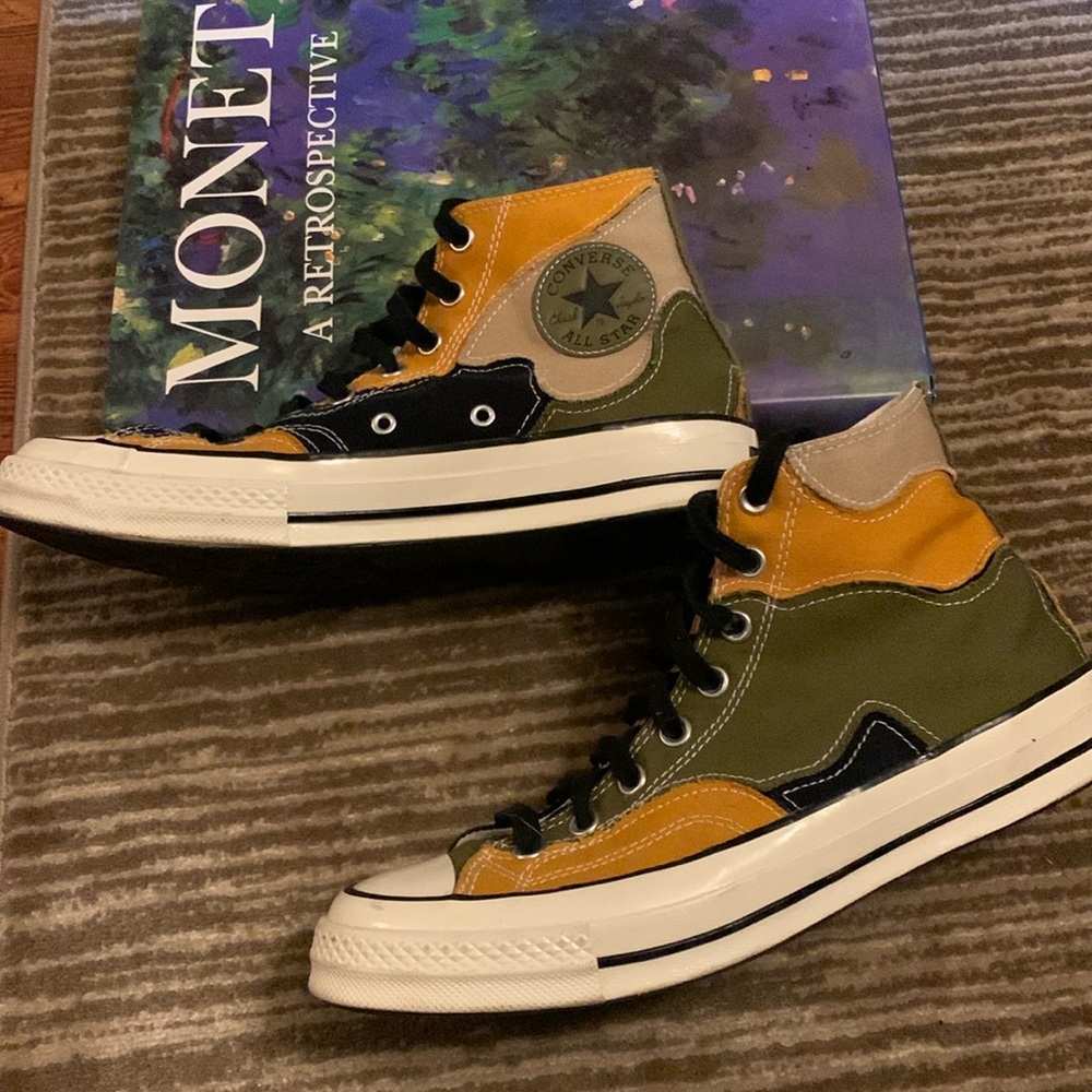 Converse Chuck 70s. Hacked archive dark moss black Men’s 9 like new condition